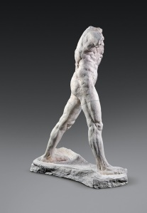 Auguste Rodin (1840-1917) « L'Homme qui marche.», grand modèle, 1907, plâtre patiné, Paris, musée Rodin  Copyright musée Rodin (photo Adam Rzepka)